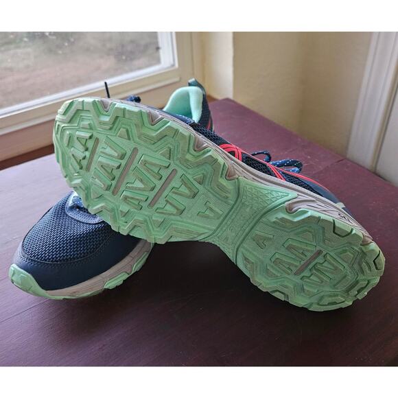 Asics Gel-Venture Women's Running Shoes Navy Coral Mint Size 7 Sneakers - Picture 9 of 10